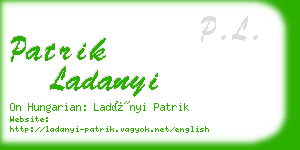 patrik ladanyi business card